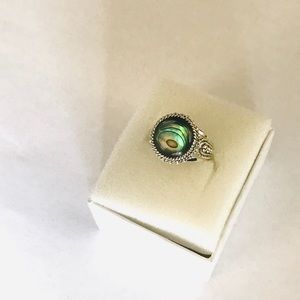 Vintage Marked CF 925 beautiful moonstone ring